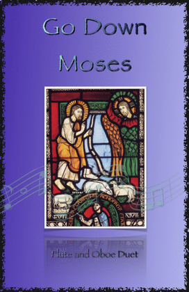 Book cover for Go Down Moses, Gospel Song for Flute and Oboe Duet