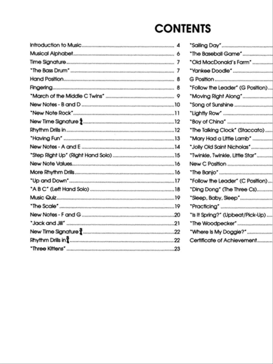 Michael Aaron Piano Course Lessons Primer Piano Method scores gallery preview page 2