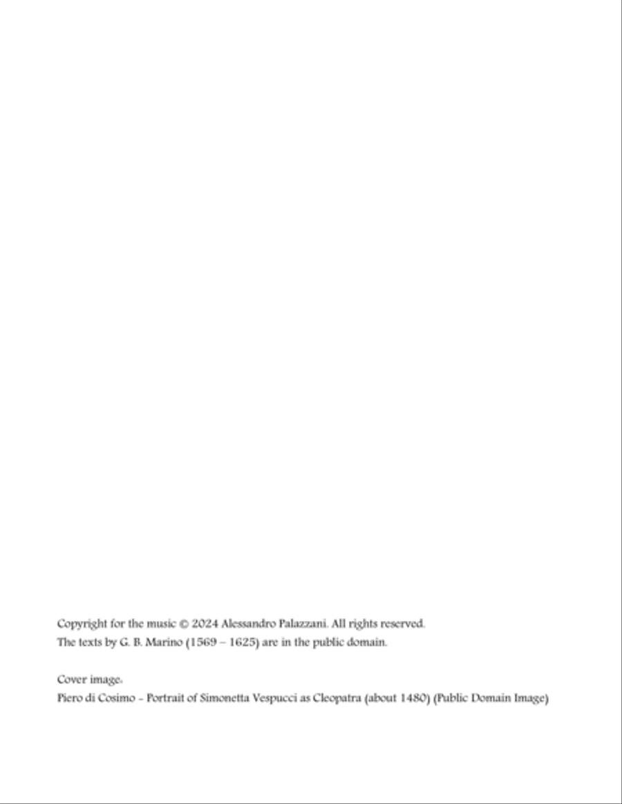 AMORI: 8 madrigals for male chorus TTBB scores gallery preview page 4