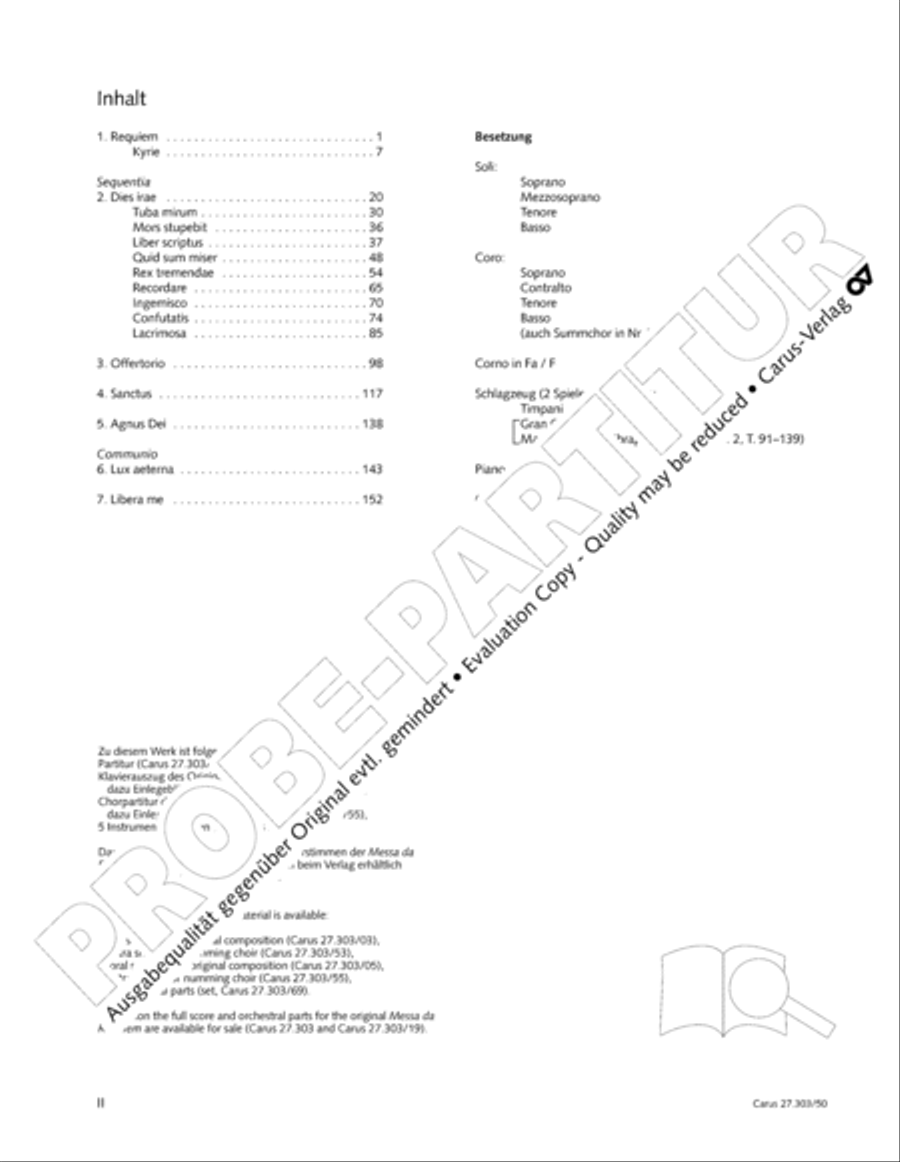 Messa da Requiem 4-Part scores gallery preview page 3