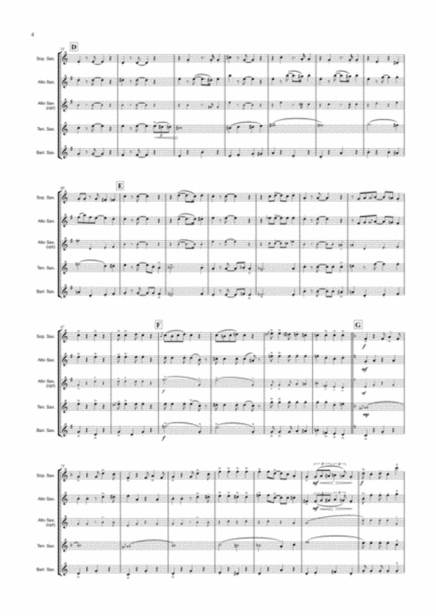 Charleston Medley (Saxophone Quartet / Quintet) - Score image number null