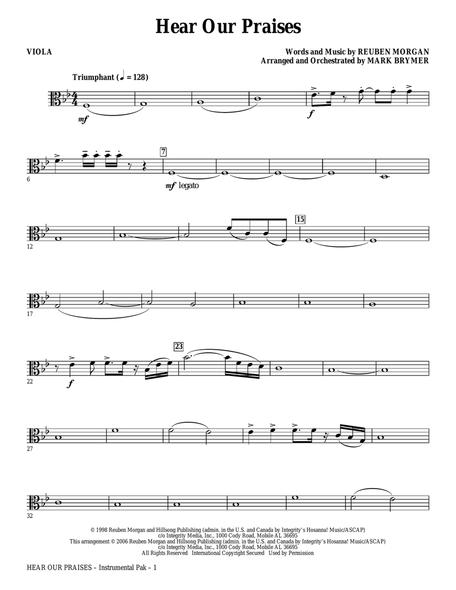 Hear Our Praises (arr. Mark Brymer) - Guitar