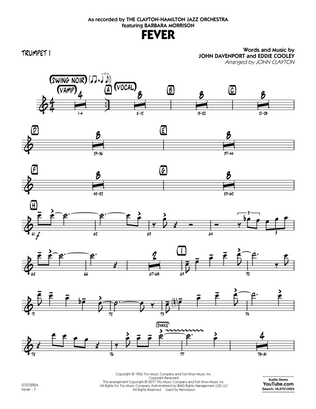 Fever (Key: G min) - Trumpet 1