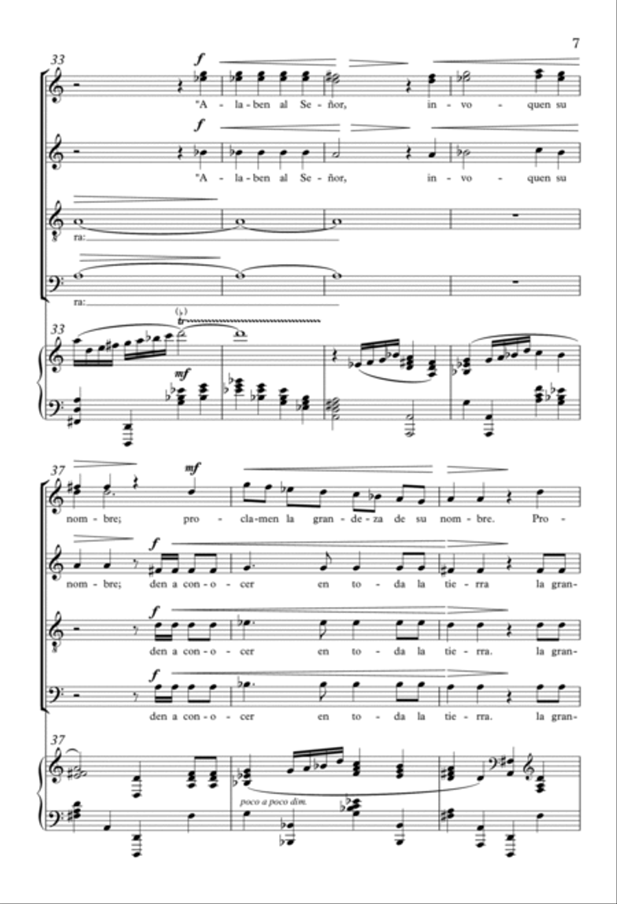 Cantico de Isaías 4-Part scores gallery preview page 6