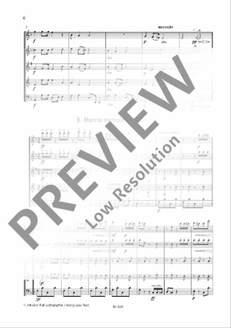 Happy Birthday Woodwind Quintet scores gallery preview page 3
