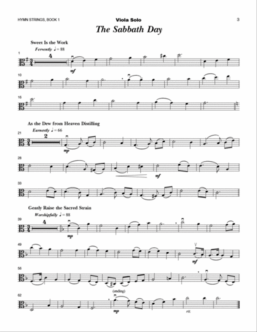 Hymn Strings Book 2 - Viola Viola scores gallery preview page 2