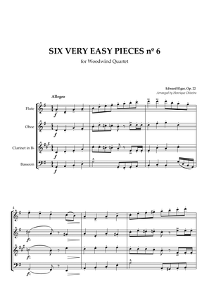 Six Very Easy Pieces nº 6 (Allegro) - For Woodwind Quartet