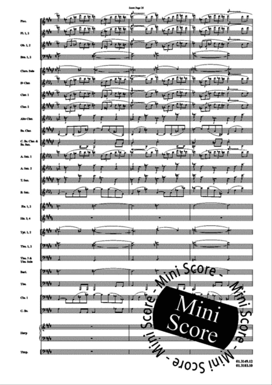 Scheherazade, Part I Concert Band scores gallery preview page 32