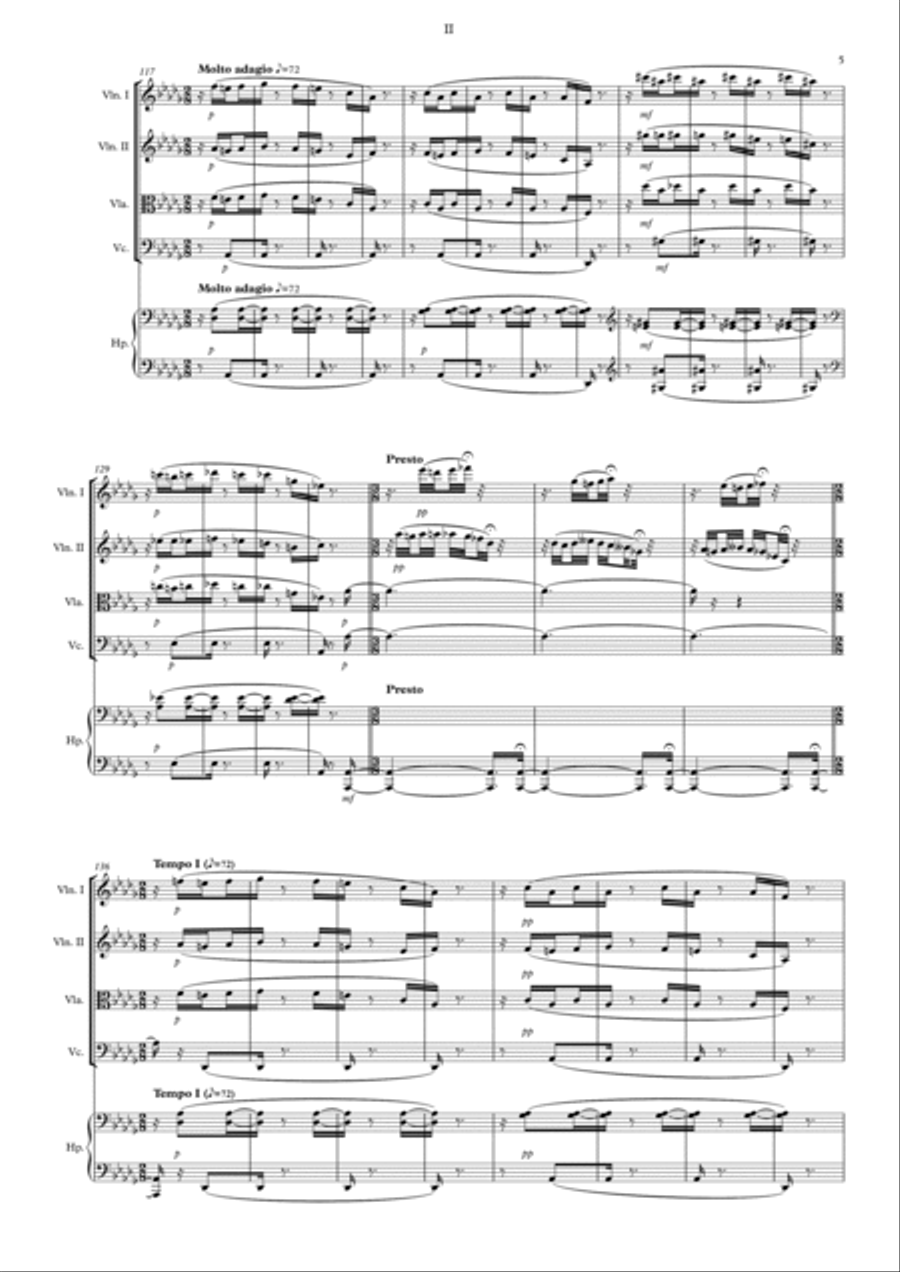 In the mists (V mlhách) Chamber Orchestra scores gallery preview page 5