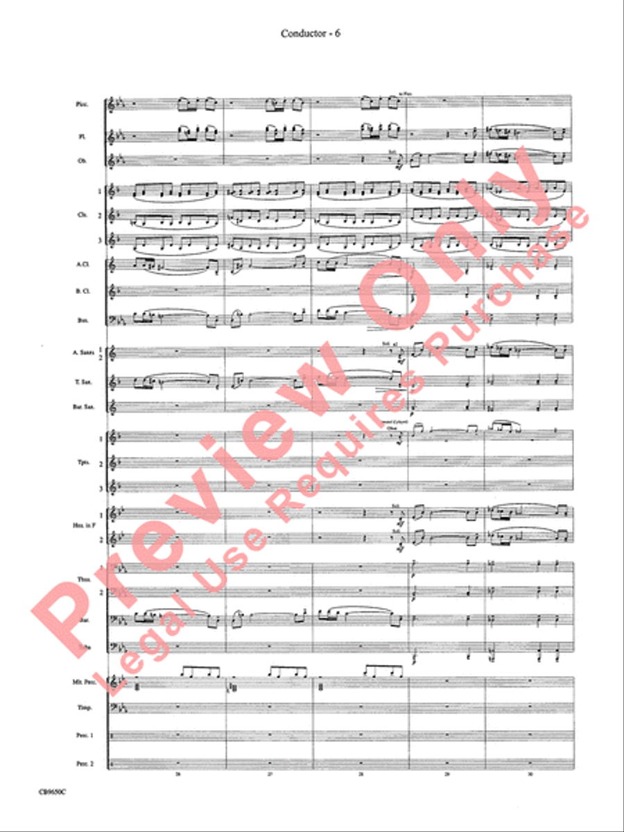 Star Wars Main Theme Concert Band scores gallery preview page 9