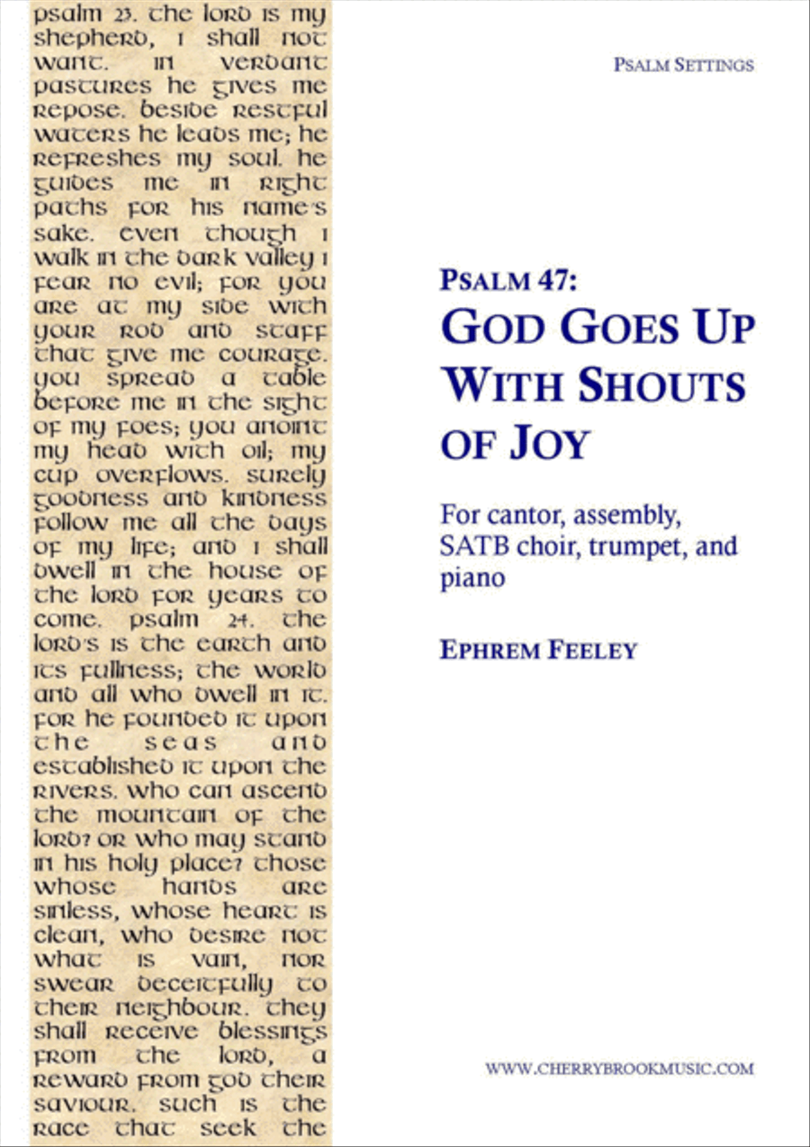 Psalm 47: God Goes Up with Shouts of Joy 4-Part scores gallery preview page 1