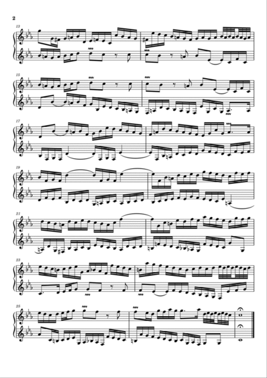 Bach: 15 Inventions for two clarinets Clarinet Duet scores gallery preview page 4