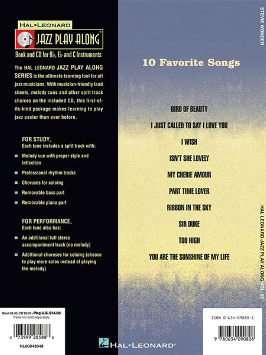 Stevie Wonder Stevie Wonder Accompaniment CD scores gallery preview page 2