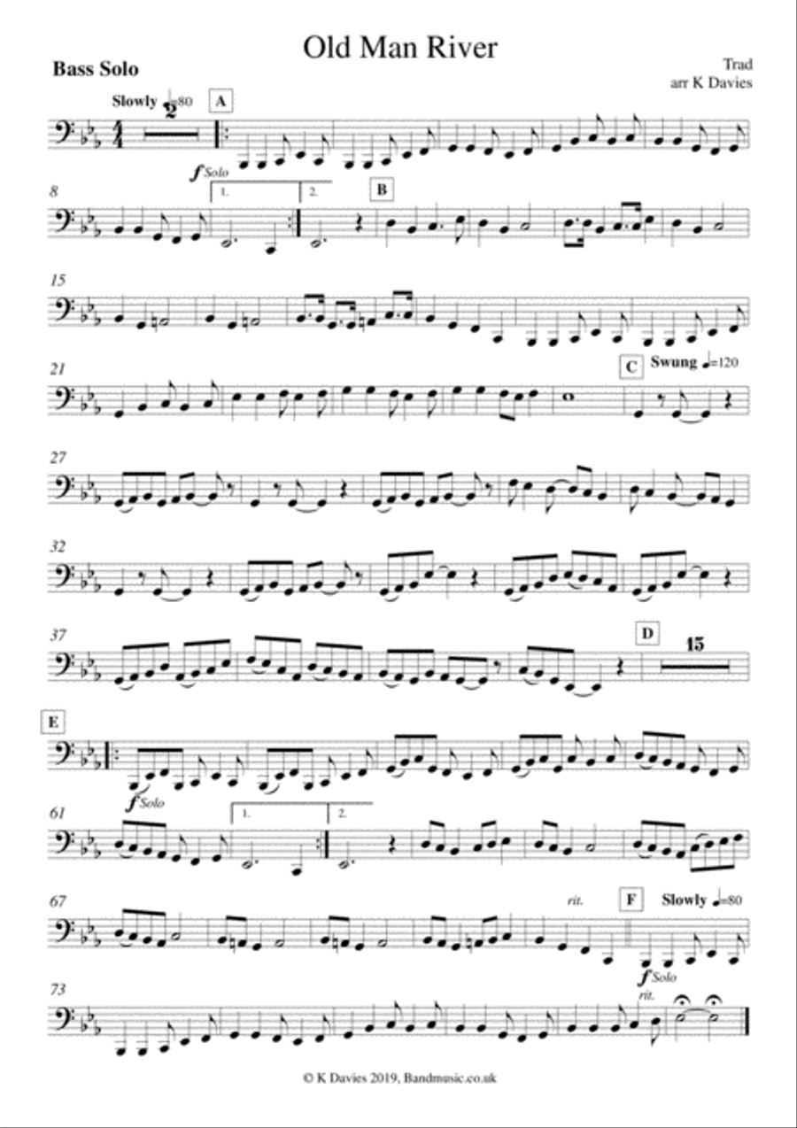 Old Man River Old Man River Tuba scores gallery preview page 3
