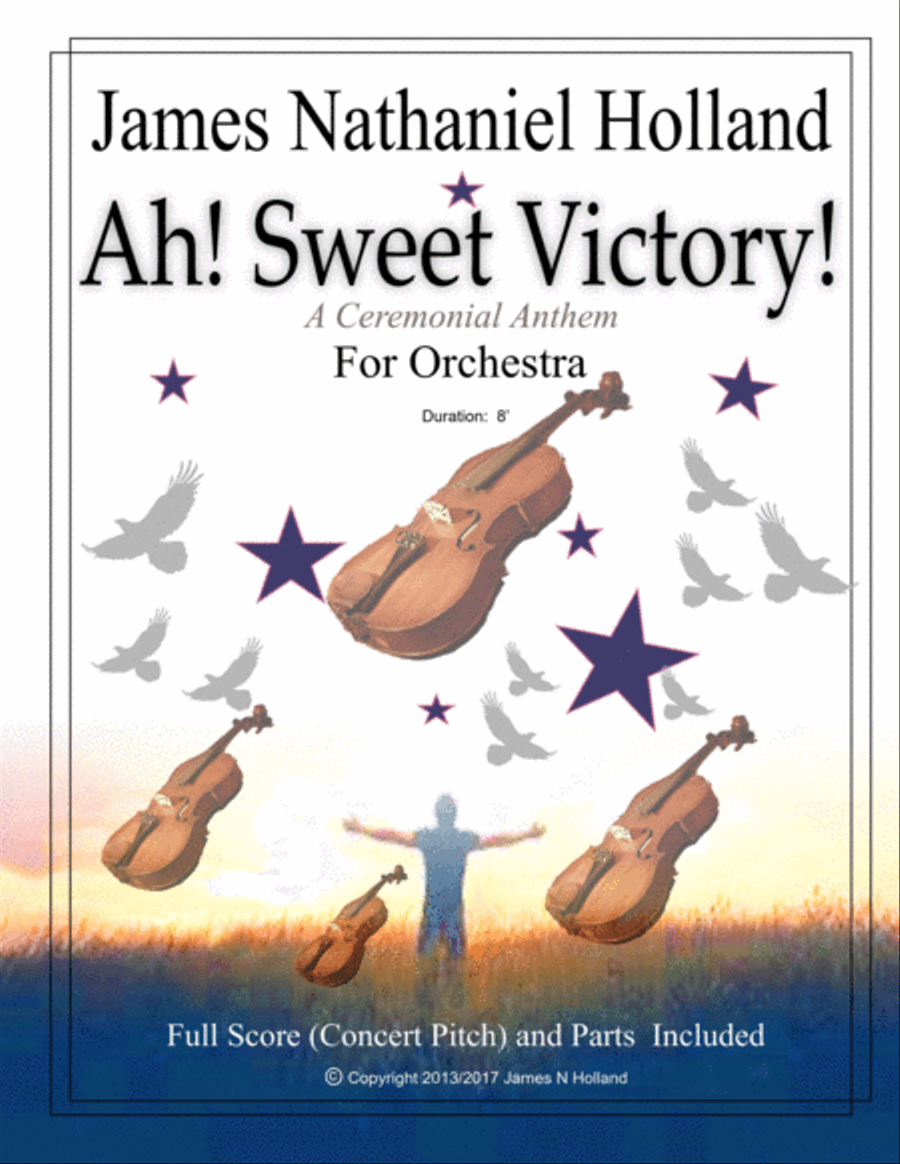 Ah! Sweet Victory New Celebration Coronation Anthem for Orchestra Full Orchestra scores gallery preview page 1