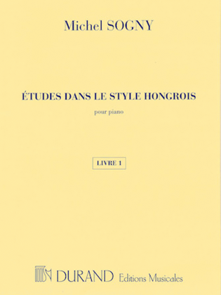 Book cover for Etudes dans le style hongrois (Etudes in Hungarian Style)