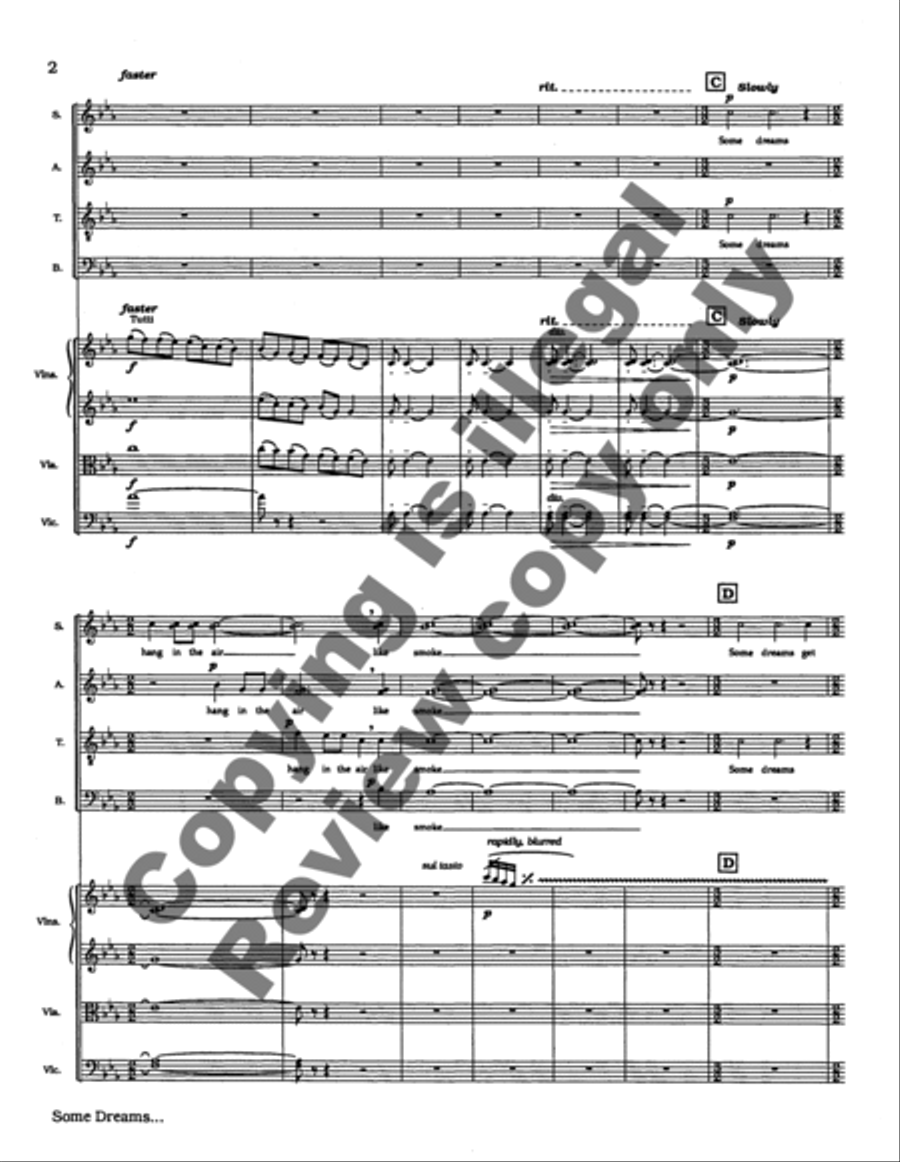 Dreams and Dances (Full Score) Choir scores gallery preview page 12