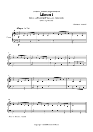 Minuet I Bach, A. M. (Book) | C. Petzold | C Major (#01/12 Keys) — For Easy Piano