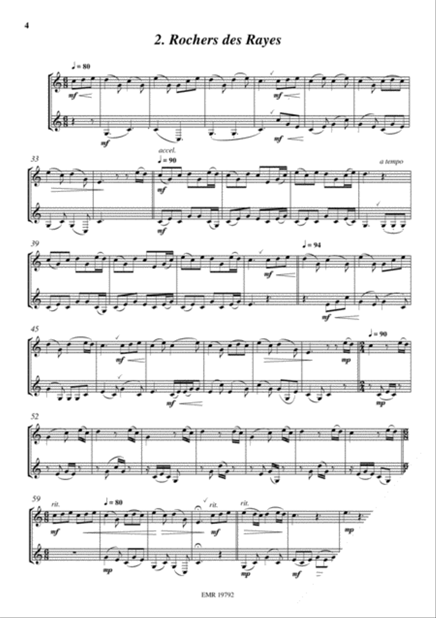 6 Duos d'Oex Alphorn scores gallery preview page 4