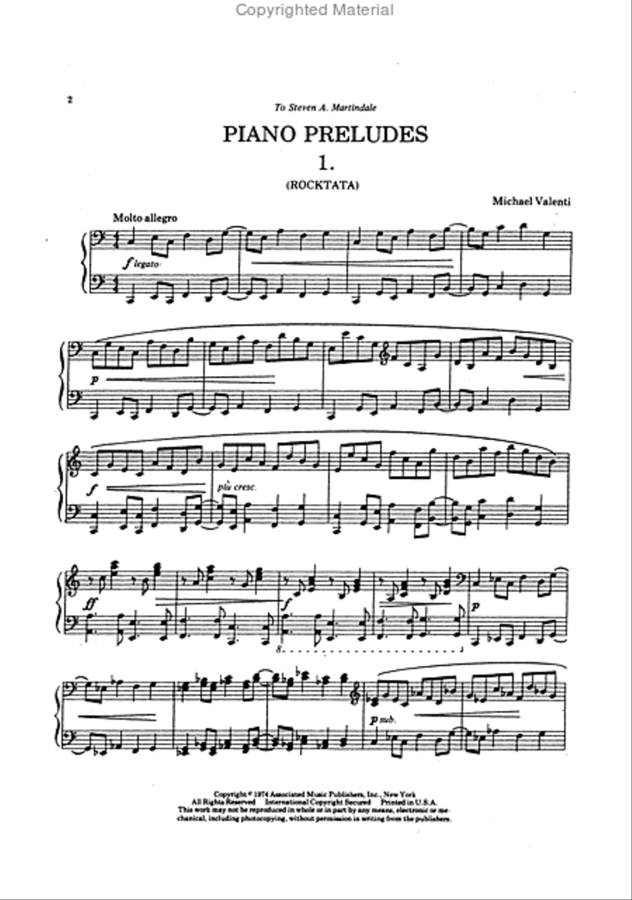 Piano Preludes Piano Solo scores gallery preview page 2