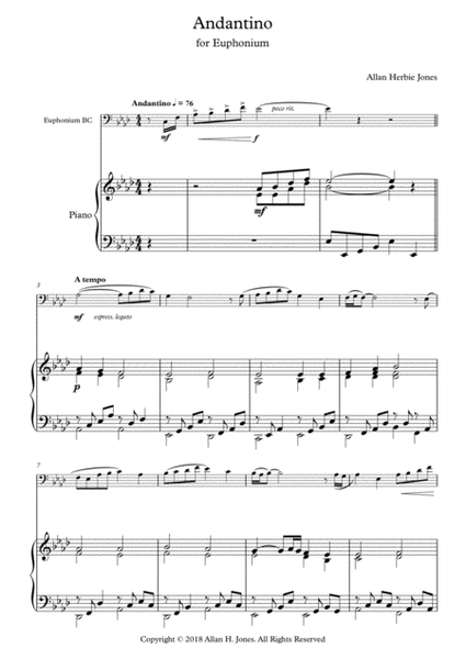 Andantino for Euphonium BC image number null