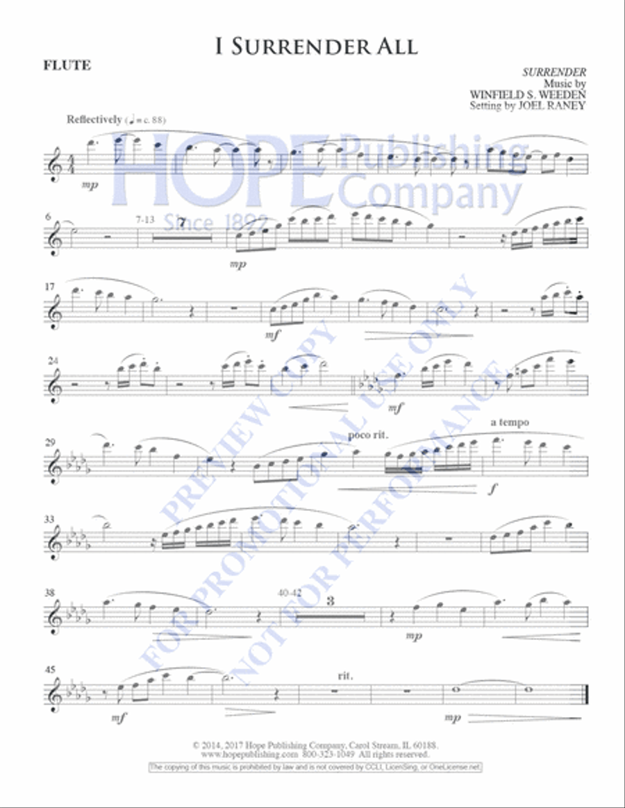I Surrender All Choir scores gallery preview page 9