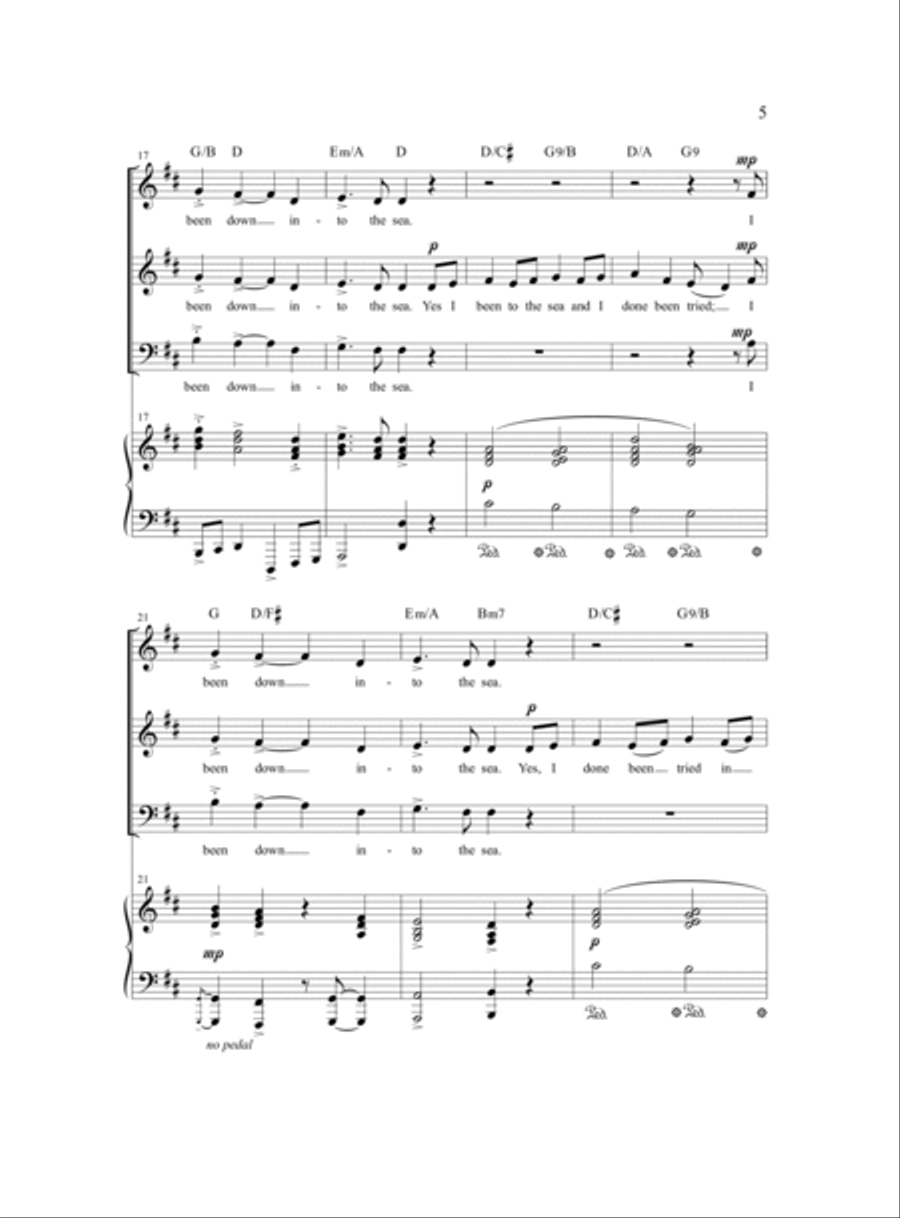 Been Down to the Sea Been Down to the Sea 3-Part scores gallery preview page 10