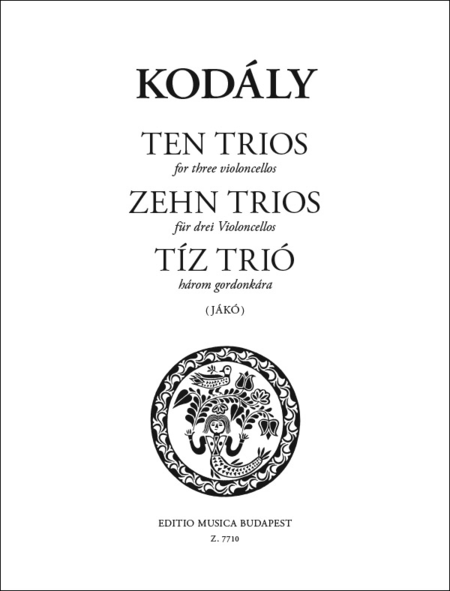 Zehn Trios (aus Tricinien bearbeitet von J. Jako