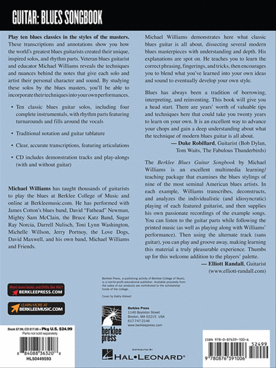 Berklee Blues Guitar Songbook Electric Guitar scores gallery preview page 2