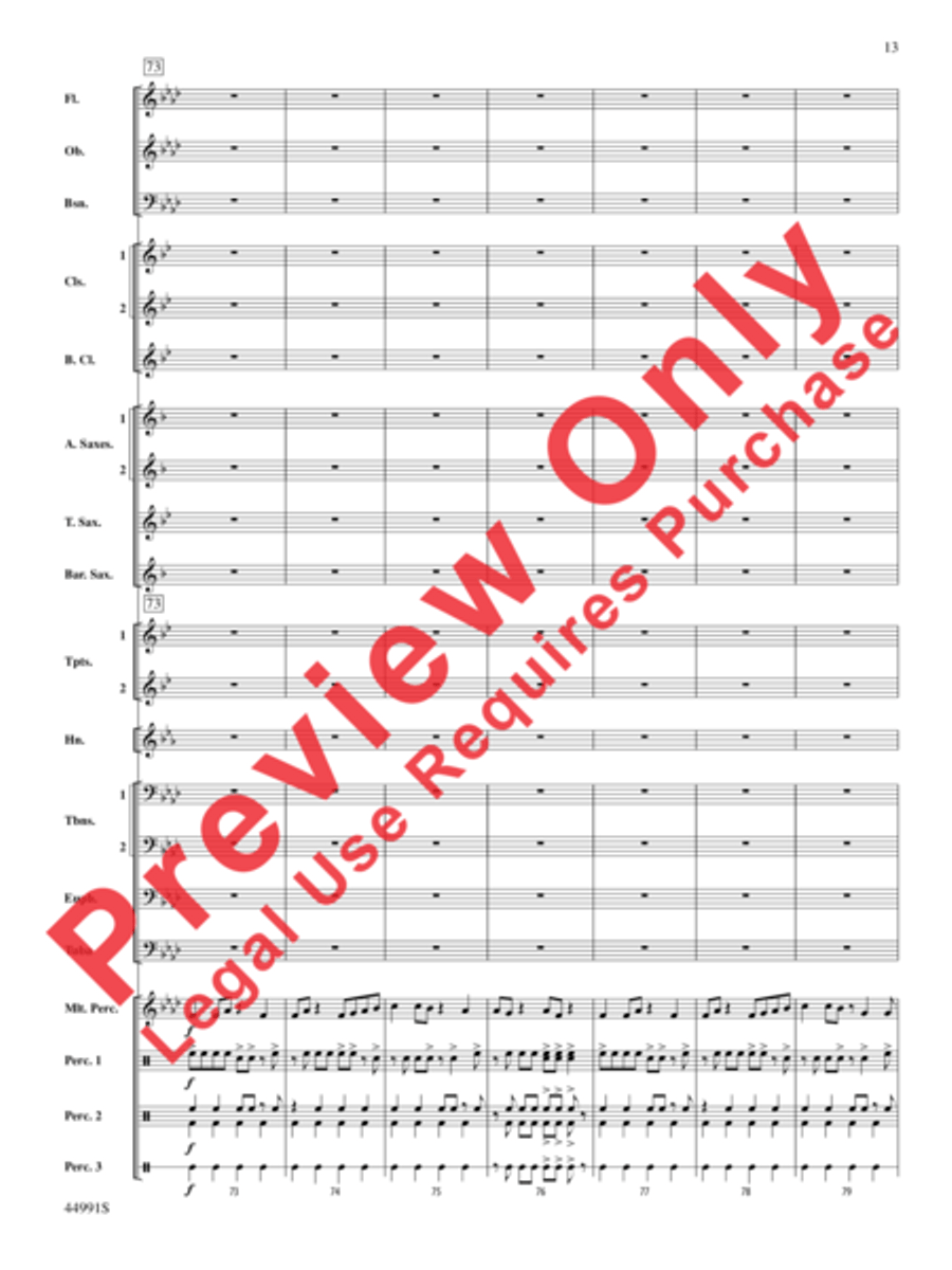 Amazonia Concert Band scores gallery preview page 14