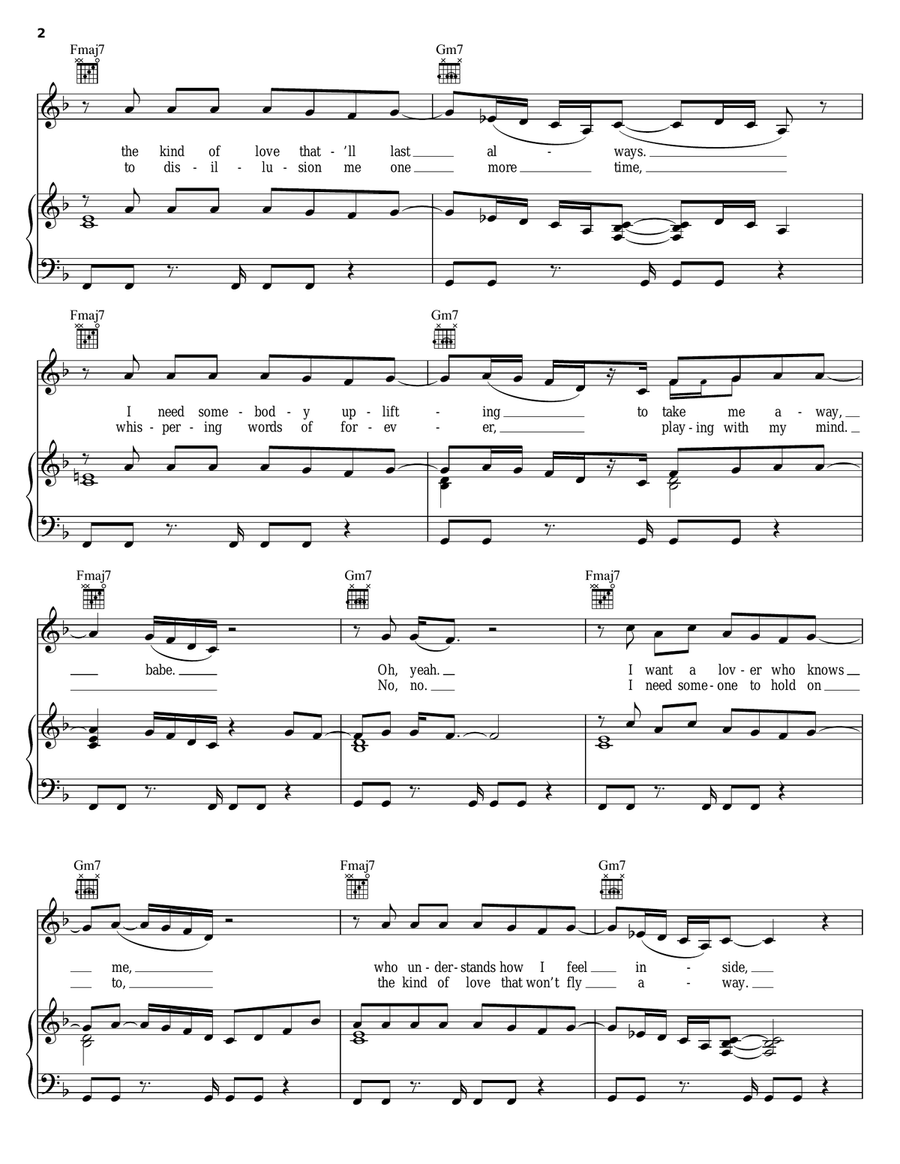 Dreamlover Dreamlover Piano, Vocal, Guitar scores gallery preview page 2