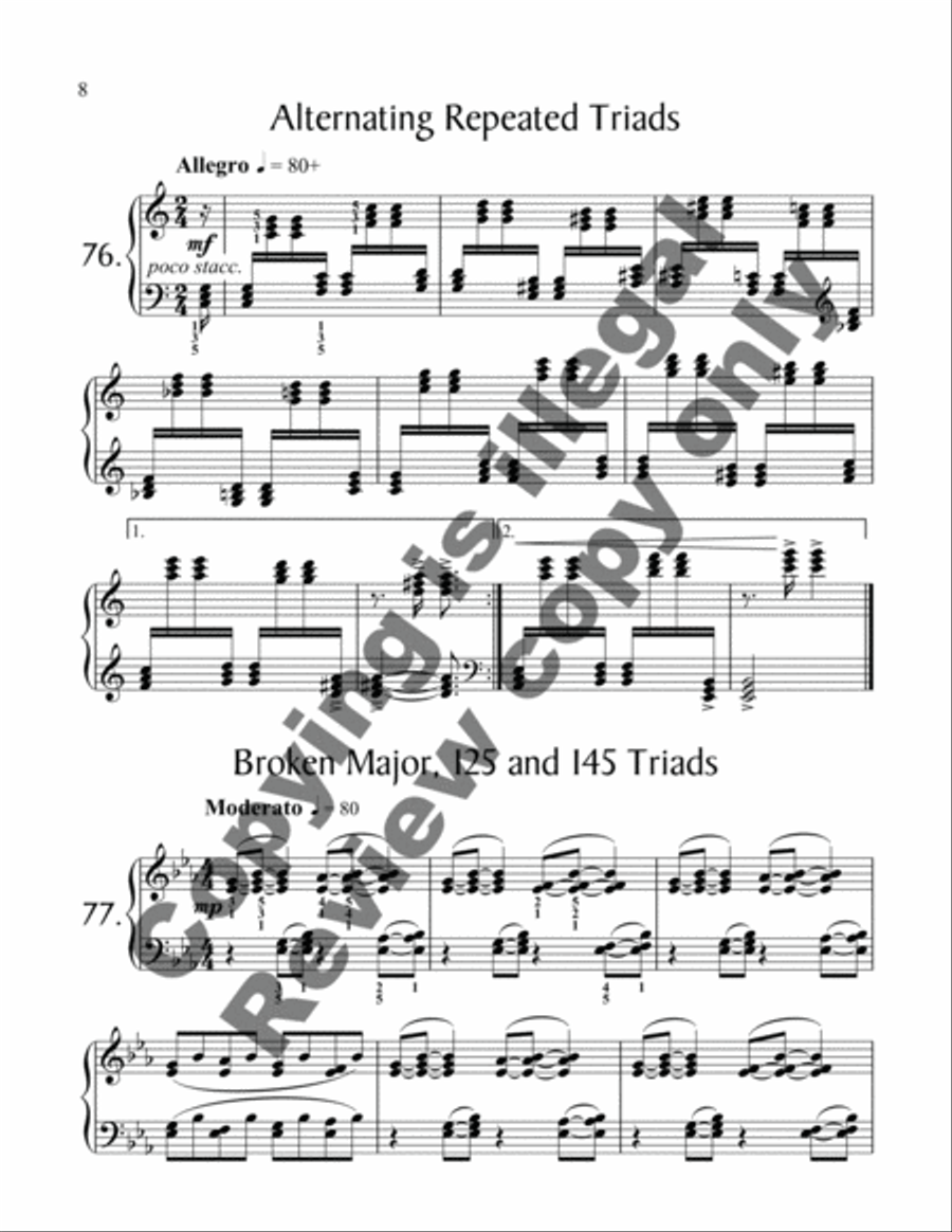 175 Exertudes, Book 3: Late Intermediate Piano Method scores gallery preview page 11