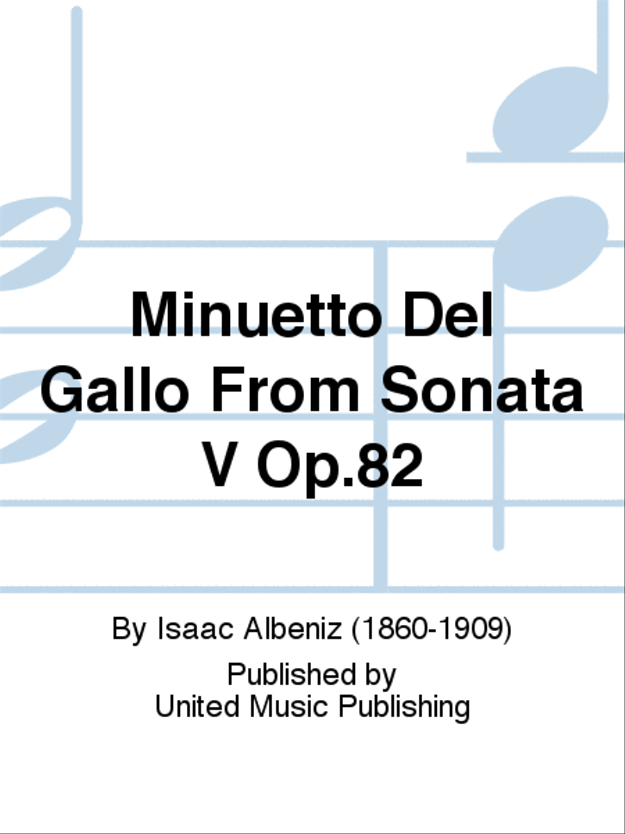 Minuetto Del Gallo From Sonata V Op.82 Piano Solo scores gallery preview page 1