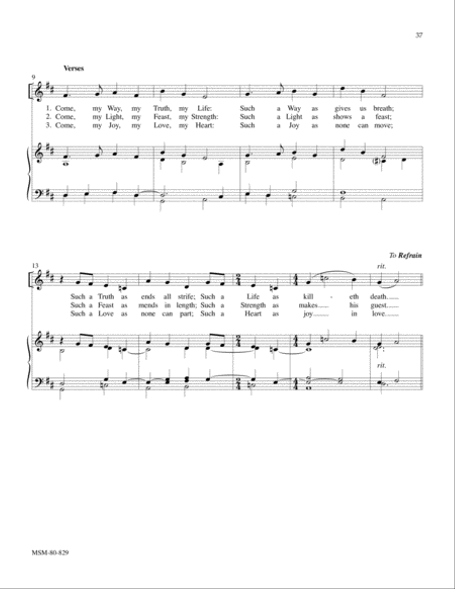O Lord, Be with Us at This Table 4-Part scores gallery preview page 2