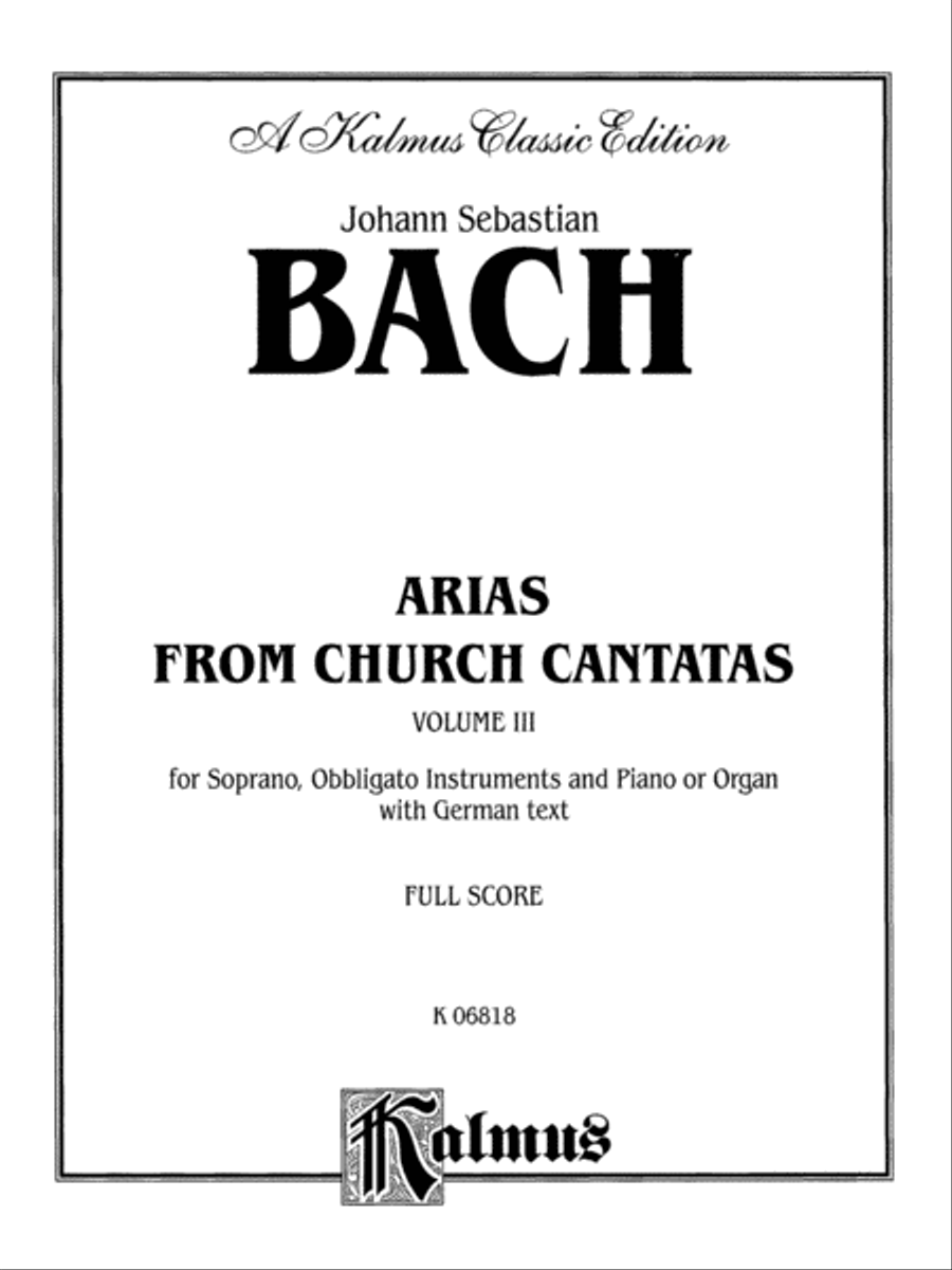 Soprano Arias from Church Cantatas (5 Sacred), Volume 3 Voice Solo scores gallery preview page 2
