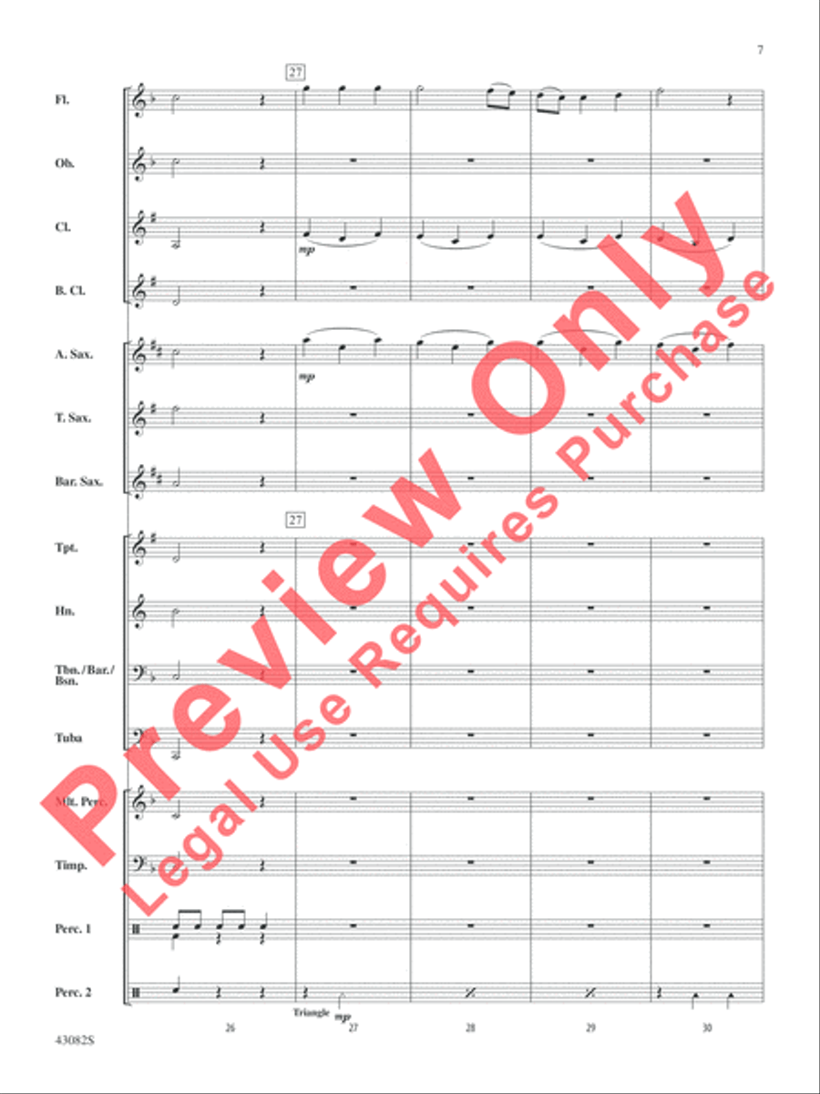 Medieval Dance Concert Band scores gallery preview page 8