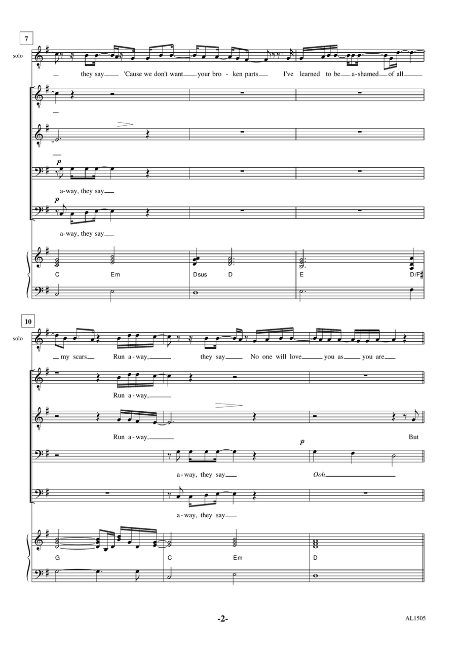 This Is Me TTBB scores gallery preview page 2
