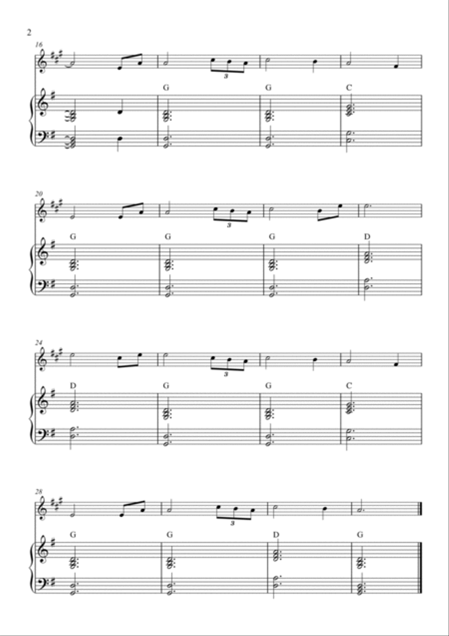 Amazing Grace Amazing Grace Clarinet Solo scores gallery preview page 2
