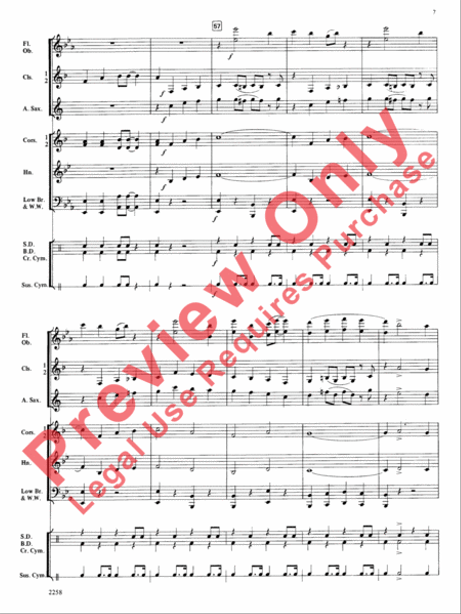When the Saints Go Marching In Concert Band scores gallery preview page 8