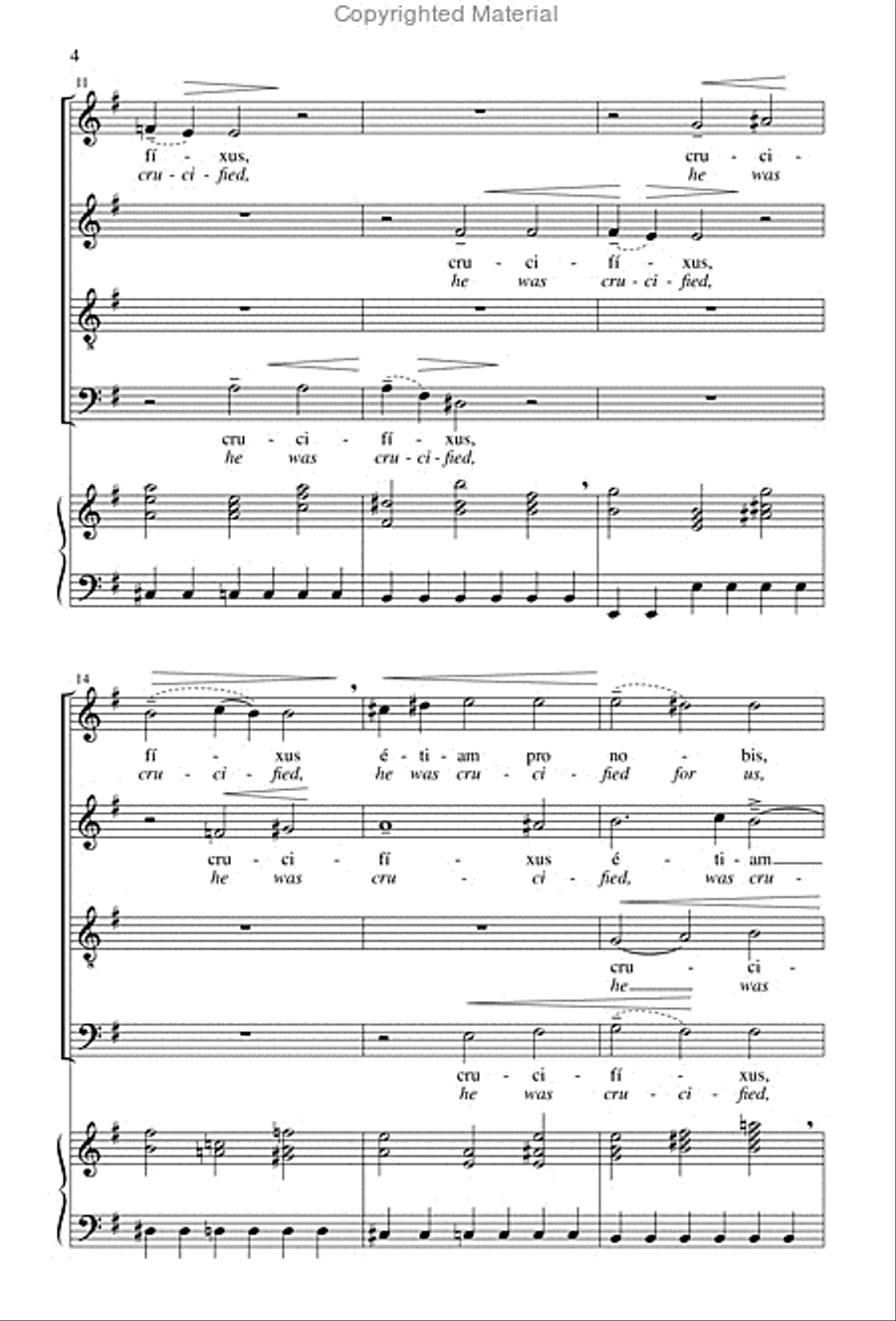 Crucifixus etiam pro nobis from "Mass in B Minor" image number null