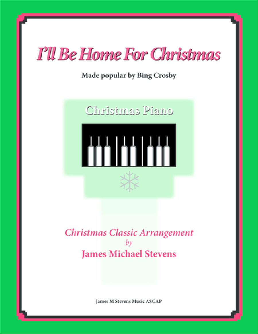 I'll Be Home For Christmas Piano Solo scores gallery preview page 1