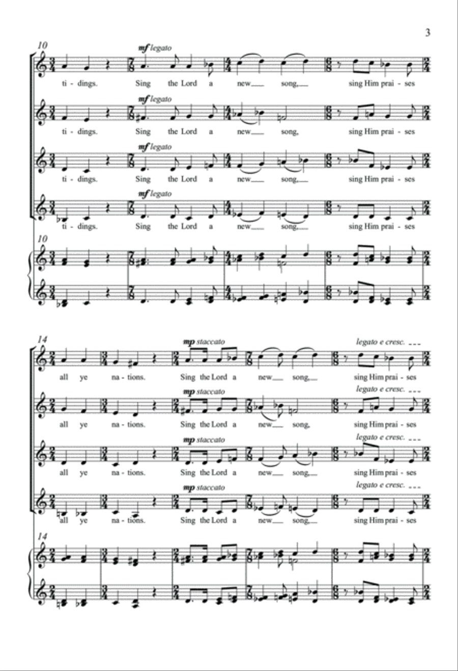 A Song Of Glad Tidings A Song Of Glad Tidings SSAA scores gallery preview page 3