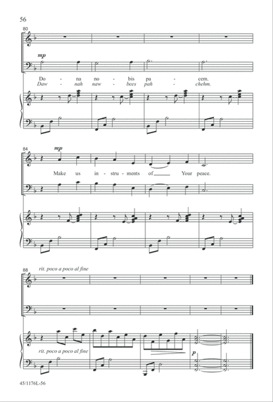 10 More Anthems for about 10 Singers 3-Part scores gallery preview page 56