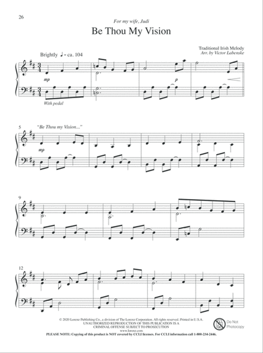 Lord, Abide with Me Piano Solo scores gallery preview page 8