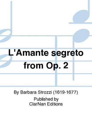 Book cover for L'Amante segreto from Op. 2