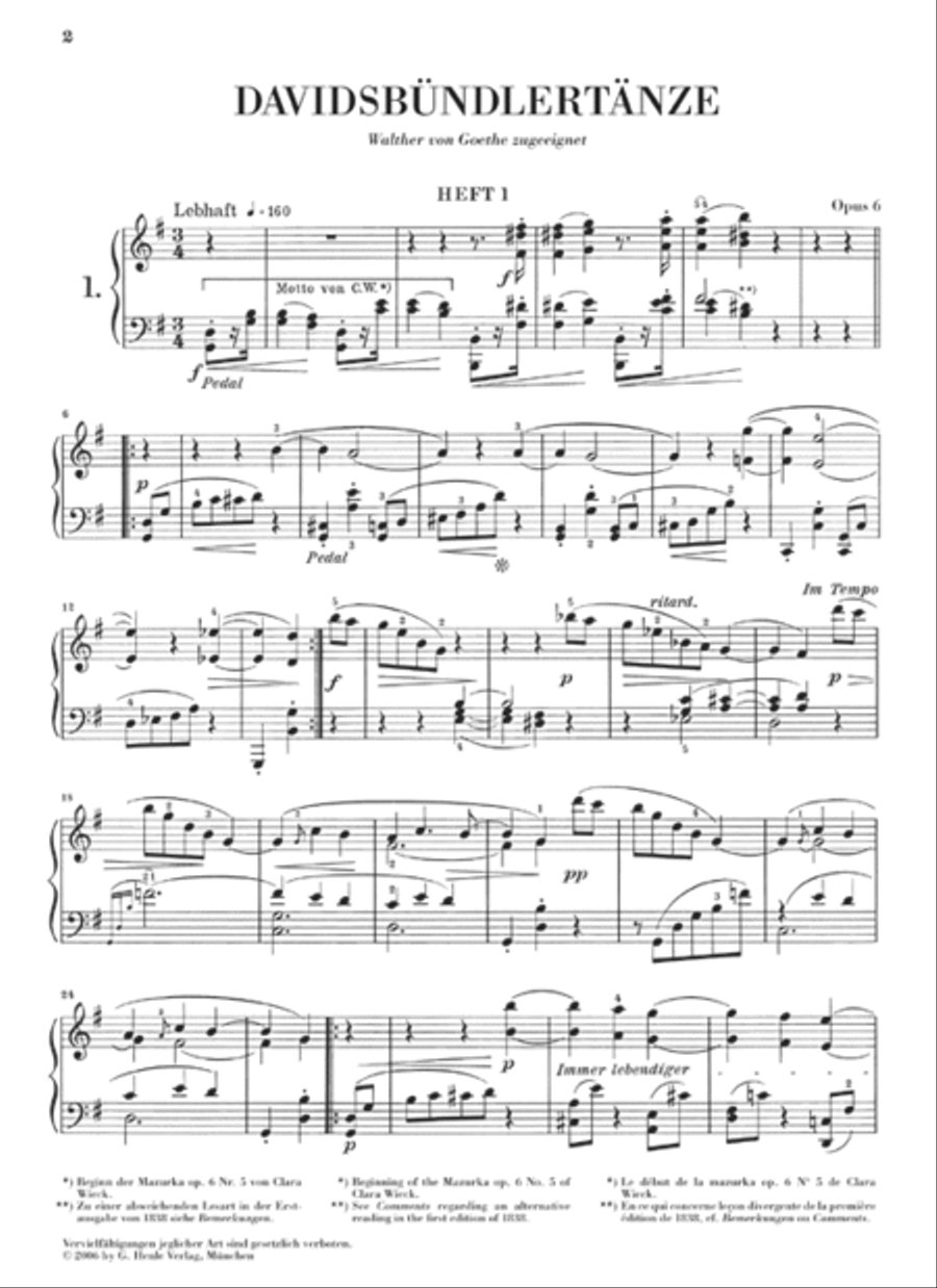Davidsbündlertänze Op. 6 Piano Solo scores gallery preview page 2