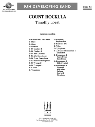Book cover for Count Rockula: Score