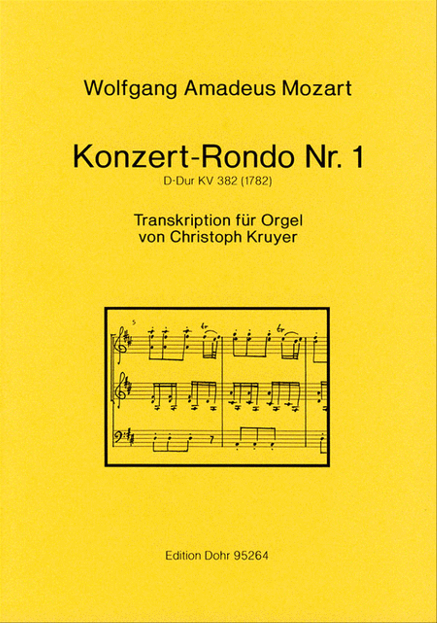 Konzert-Rondo Nr. 1 D-Dur KV 382 (1782) (für Orgel) Organ scores gallery preview page 1