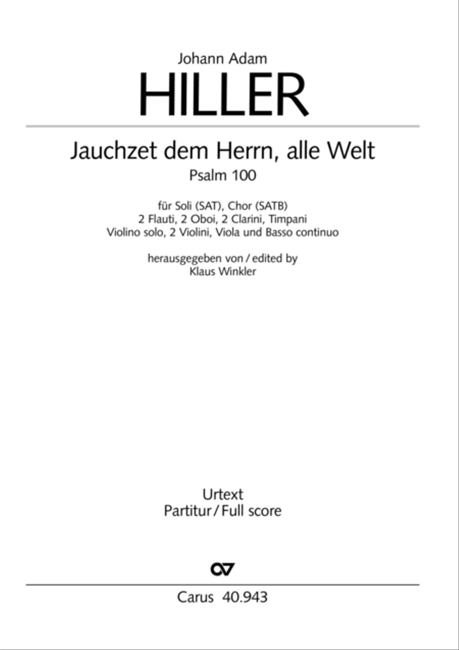 Shout to the Lord, all the earth (Jauchzet dem Herrn, alle Welt) 4-Part scores gallery preview page 2