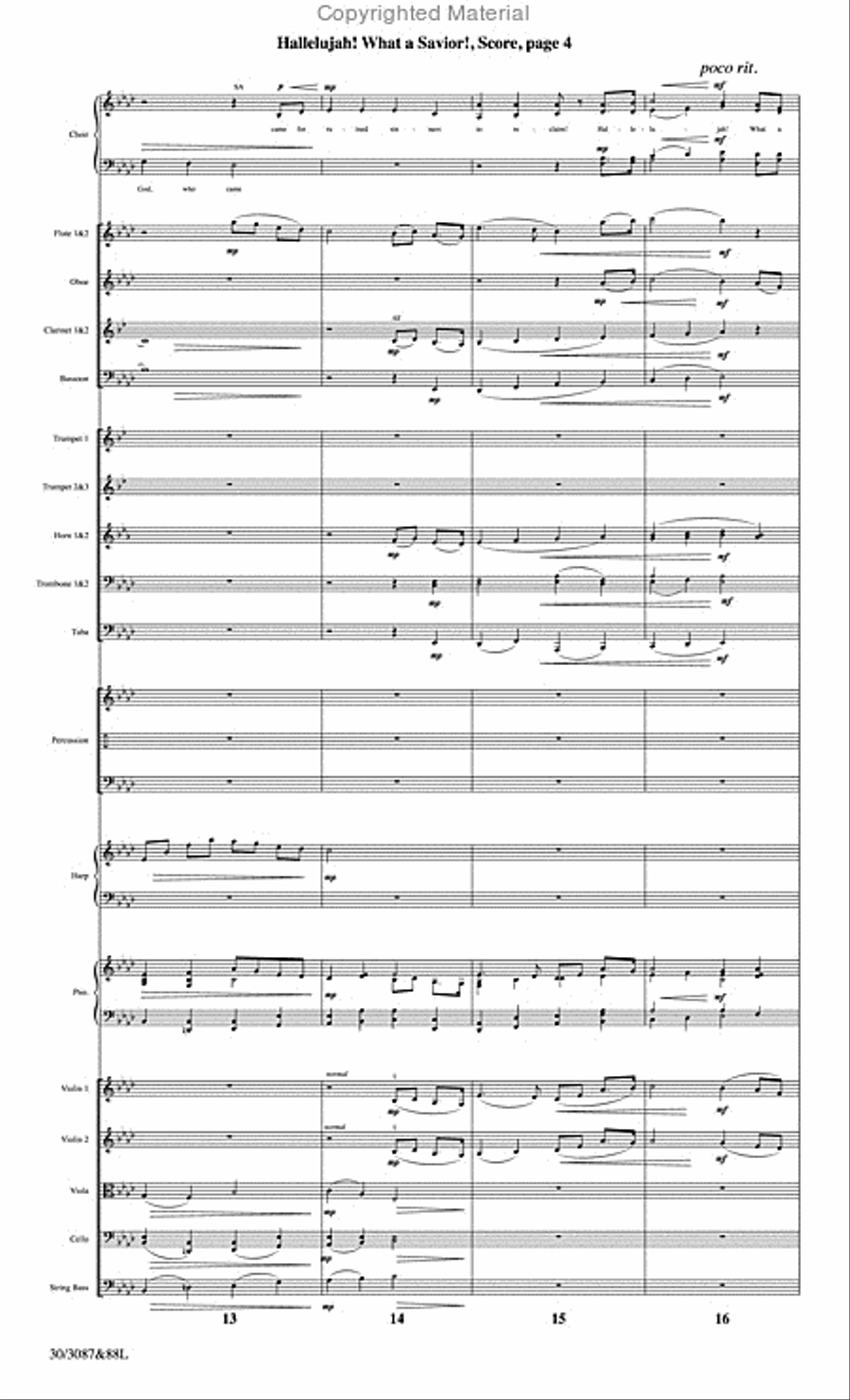 Hallelujah! What a Savior! - Orchestral Score and CD with Printable Parts Choir scores gallery preview page 5